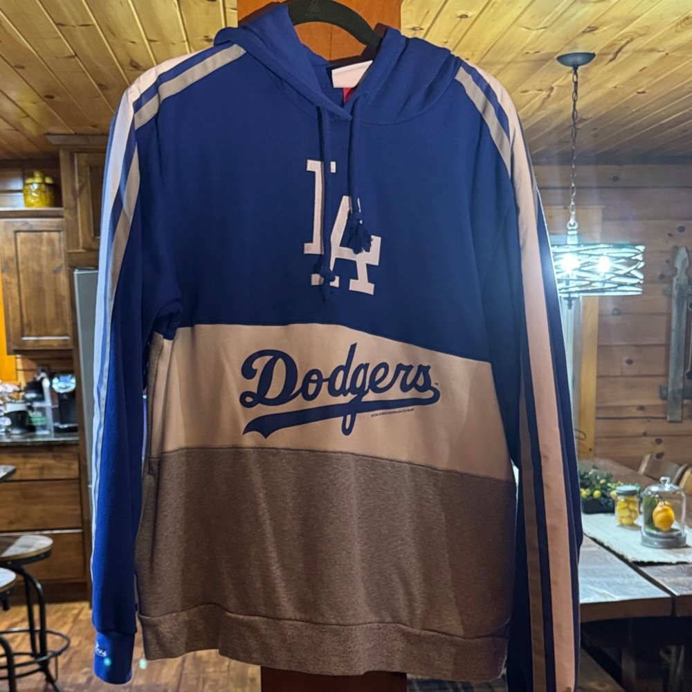Mitchell & Ness Blue and Gray Dodgers Hoodie